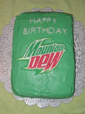 Mountain Dew Birthday Cake For My Sonhe Loved It Inside Is Red Velvet The  Cake Is Iced With Buttercream Icing With A Hint Of Mountain -  CakeCentral.com