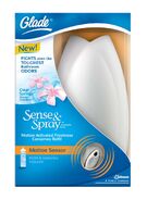 A Glade Sense & Spray Starter Kit. (Clear Springs Odor Eliminator).