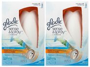 2 Glade Sense & Spray starter kits. (Clean Linen).