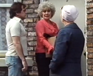 Vera and Jack move into No.7, and she argues with new neighbour Hilda Ogden (1983).