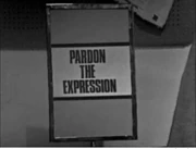 Pardon the Expression title