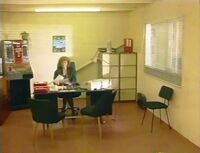 :  settles into the "executive suite"