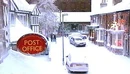 The Street covered in snow at Christmas
