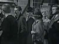 Patrons queue up outside the Luxy in 