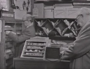The staid interior of the shop in 1962