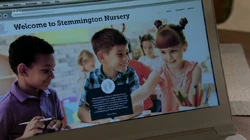 The nursery's website page as viewed by  and 