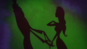 Emily being charmed by Barkis.