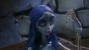 Maggot and Black Widow comforting Emily.