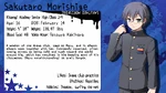 Sakutaro Morishige's personal data (English)