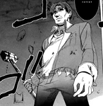 Yoshikazu with his hammer