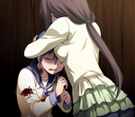 Hinoe comforting Ayumi