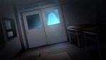 A spirit trapping a young Yui inside her classroom