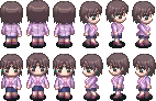 Yui's sprite sheet