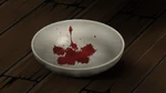 Ayumi and Naomi put their blood in the dish