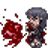 Unused sprite depicting an alternate death for Kokuhaku