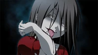 Sachiko licking the darkening that came out of Naomi.