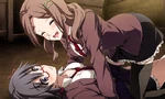 Sayaka nosebleeding while being on top of Naho
