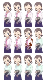 Yui's character portraits