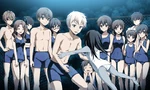 Sayaka at the pool with everyone else