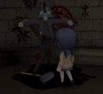 Yoshikazu Yanagihori's crucified corpse being discovered by Ayumi Shinozaki