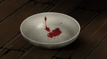 Ayumi and Naomi put their blood in the dish