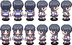 Ayumi's sprite sheet (3DS)