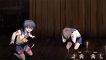 Ayumi collapses to the floor