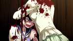 Ayumi drenched in her own sister's blood