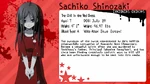 Sachiko Shinozaki's personal data (English)