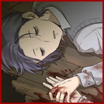 The Steam icon for the achievement "Hakuro Hobbyist", possibly depicting Takuji Mizuno or the classmate she died alongside. Drawn by @isaaki_virion on Twitter.