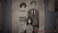 Sachiko with her parents