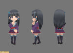 A teased model of Aiko, mimicking her in-game portrait.