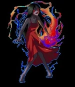 Shinozaki's strongest form in battle.