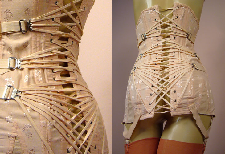 Fan lacing corset, The Corset Wiki