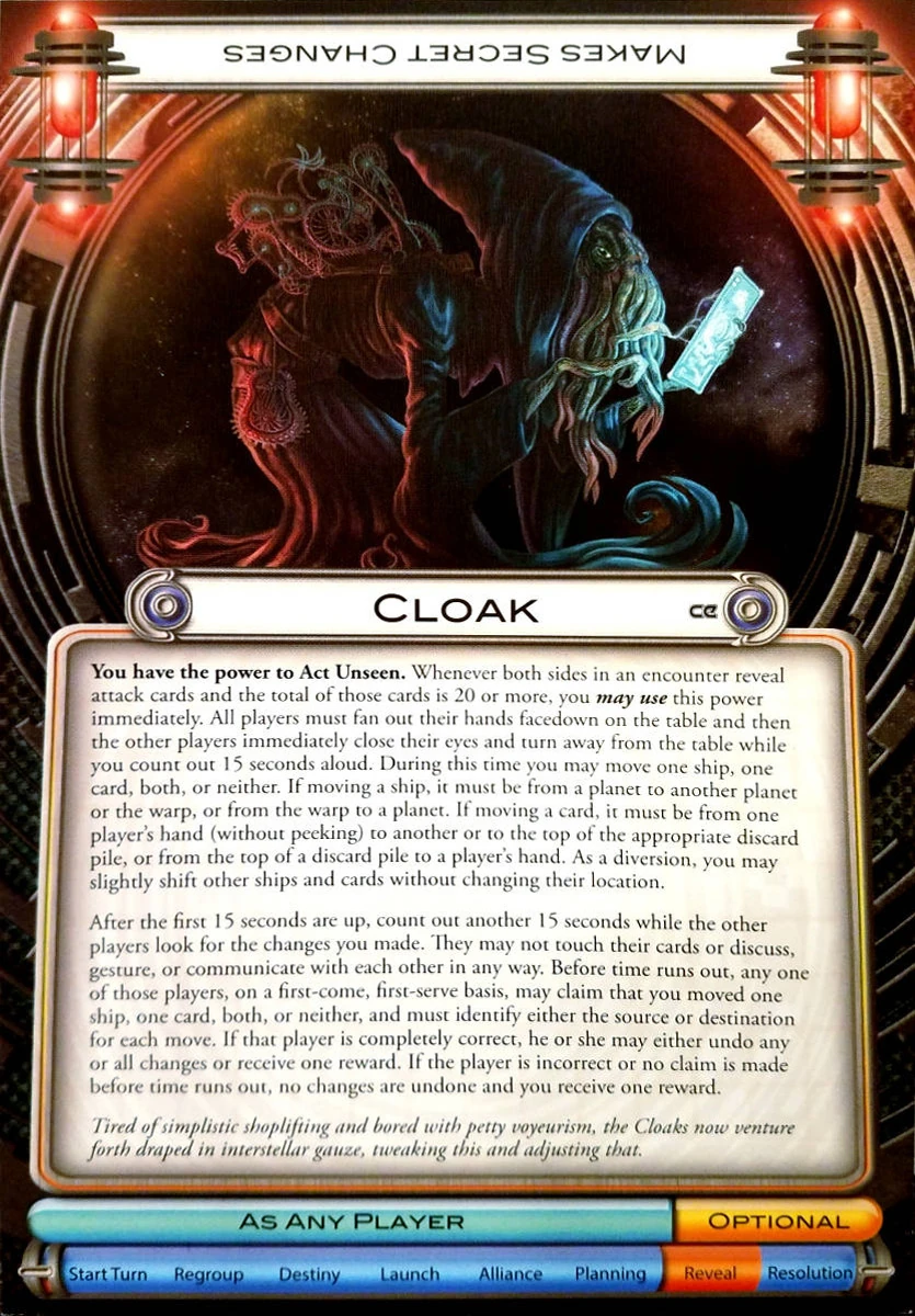 Cloak | Cosmic Encounter Wiki | Fandom Cloak | Cosmic Encounter Wiki | Fandom