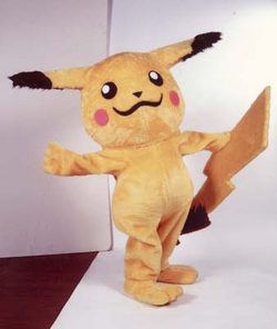 An Old Pikachu Costume From The Premiere Of The First Pokémon Movie :  r/mascots