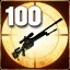 Zabij 100 wrogich snajperów, gdy celują z lunety