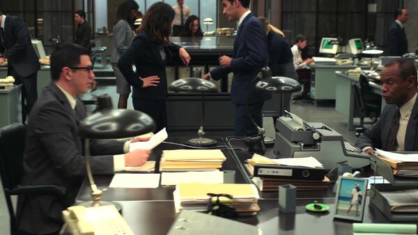 Typewriter in Office of Interchange Counterpart Starz Wikia Season 1 Episode 1 The Crossing