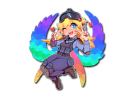 Csgo sticker kawaii ct holo