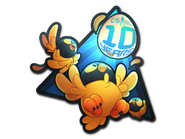Csgo sticker beaky decade paper