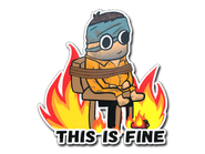 Csgo sticker this is fine h paper