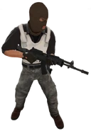 Автомат «Галиль» в руках террориста