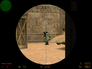 El Hud de un Rifle de Franco Tirador en Dust 2