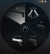 Инвентарь спецназовцев с первым пистолетом