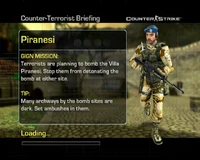 Экран загрузки спецназа в Counter-Strike (Xbox)