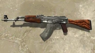 AK-47, выкинутый на землю