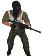 M4A1-S без глушителя в руках у террориста