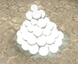 Snowball pile