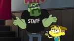 Bouncer shrugs