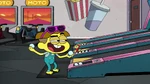 Cricket and Devil play skee ball